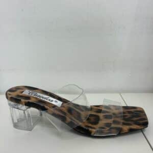 TACON BAJO TRANSPARENTE LEOPARDO