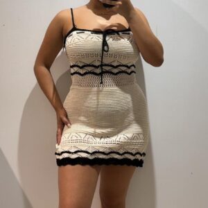 VESTIDO CROCHET COMBINADO