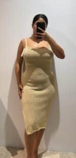 VESTIDO DORADO