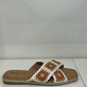 PALA FLORES CRUZADA BLANCO