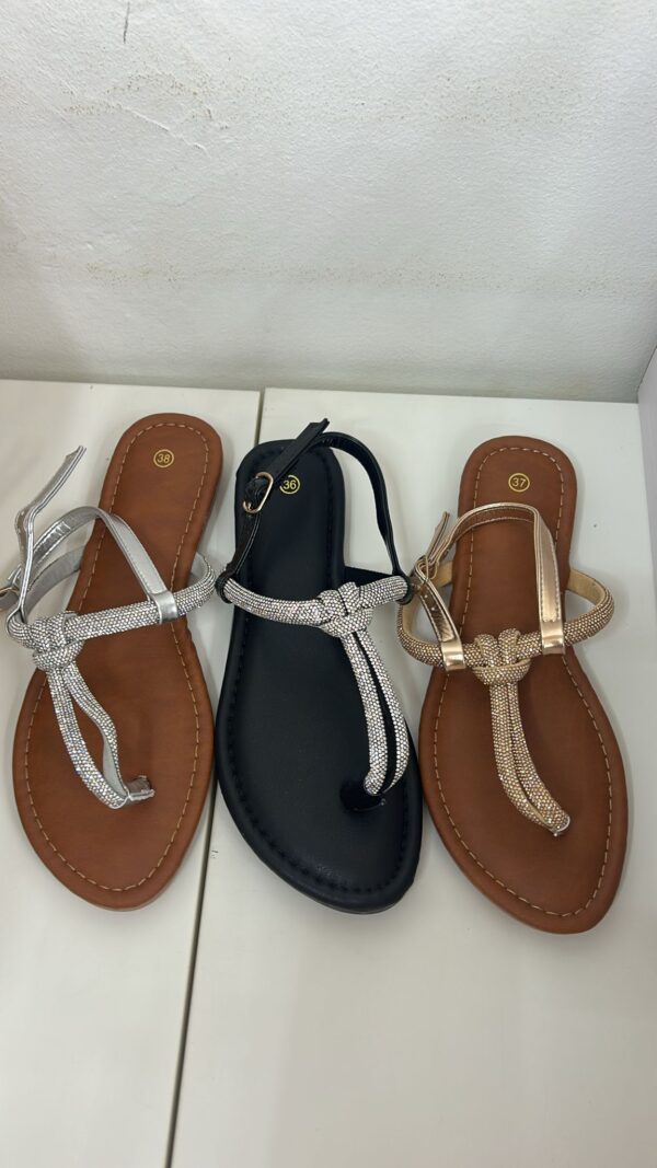 SANDALIA BRILLO LOW - Imagen 1