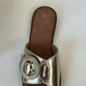 CHANCLA DORADA CRUZADA