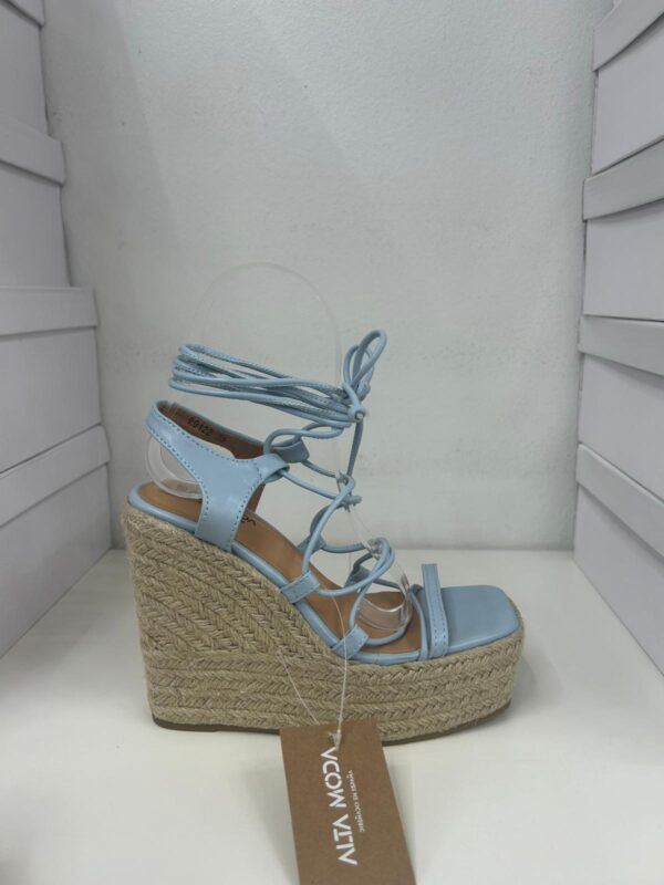 SANDALIAS NUDOS AZUL - Imagen 1