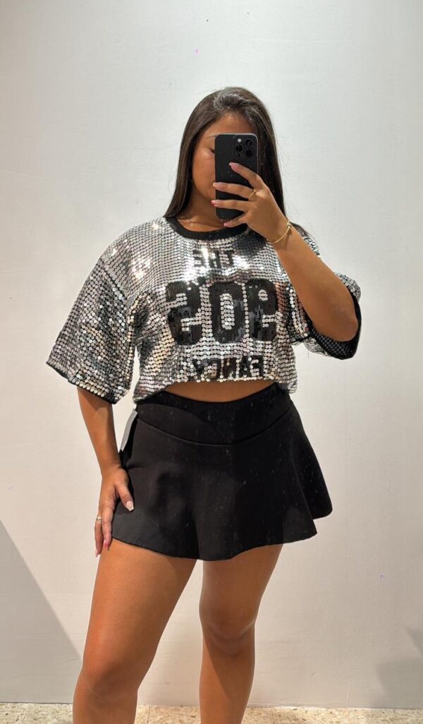 CAMISETA CORTA BRILLO - Imagen 1