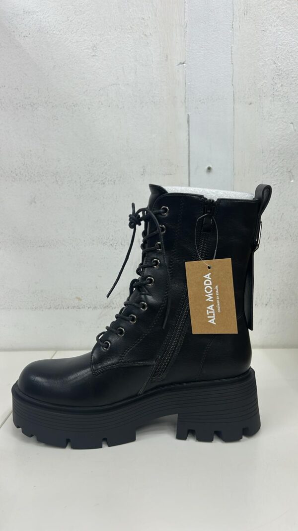 BOTA MILITAR NEGRA - Imagen 1