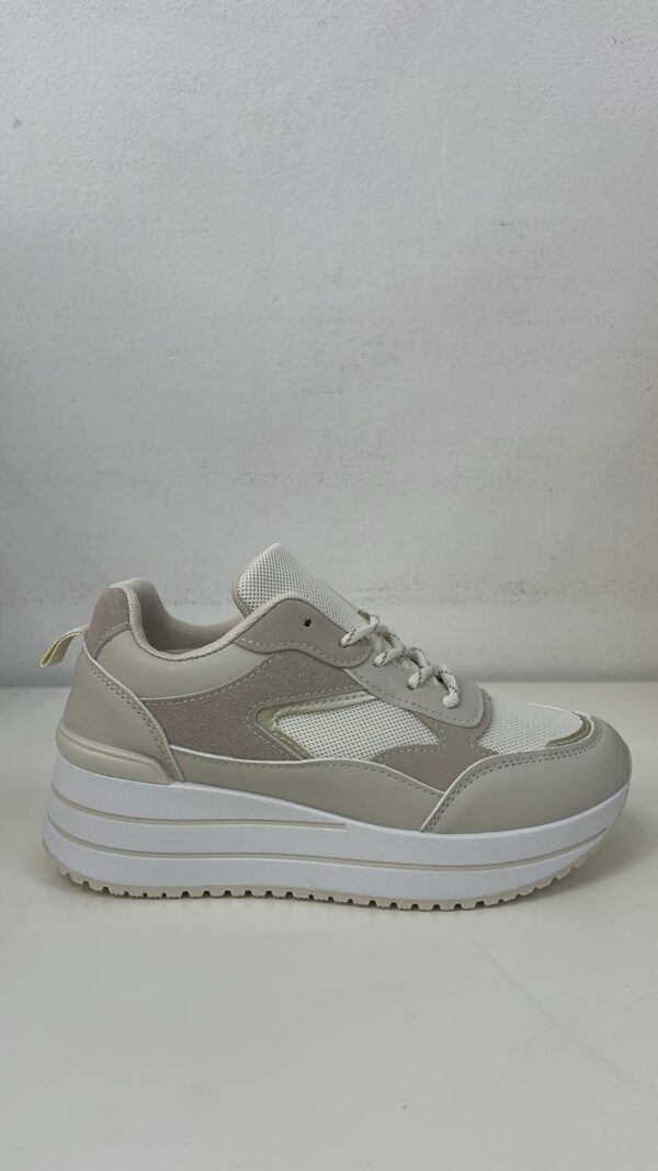DEPORTIVA ALTA BEIGE - Imagen 1