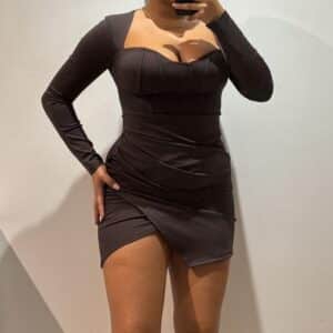 VESTIDO CORSÉ FRUNCIDO