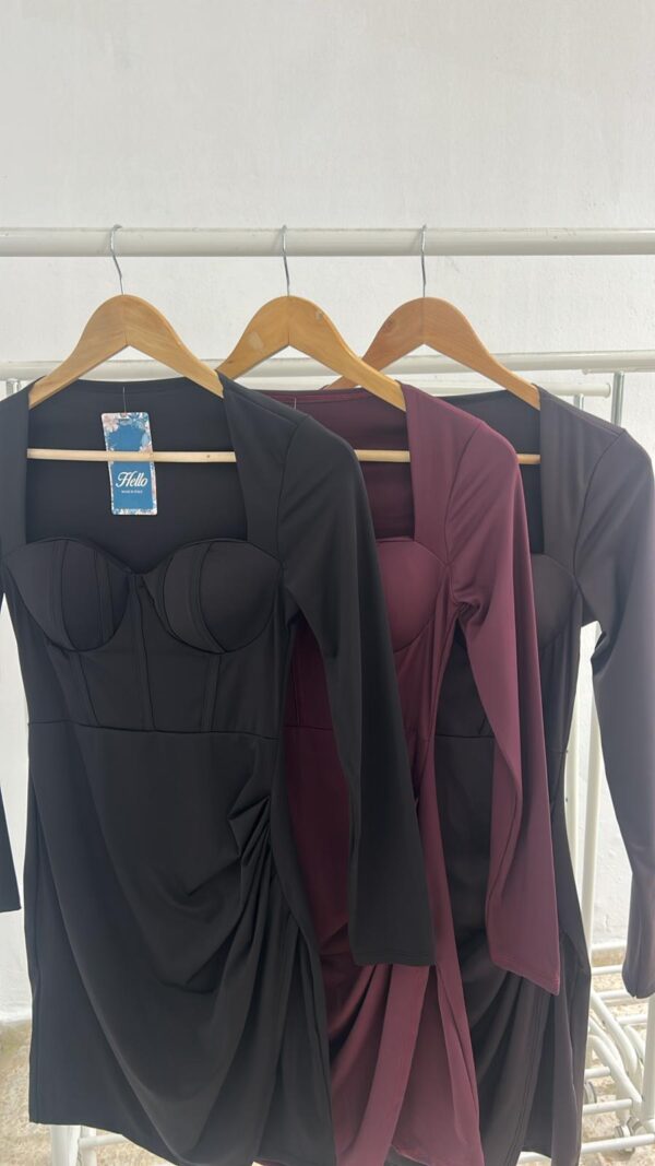 VESTIDO CORSÉ FRUNCIDO - Imagen 2
