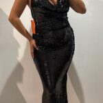 VESTIDO LENTEJUELA CASCADA