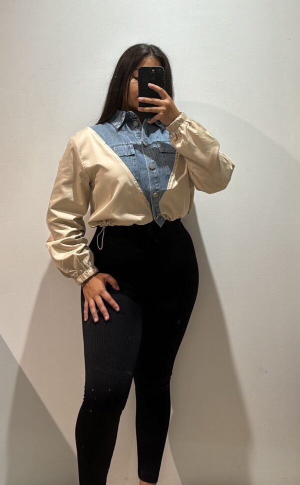 CHAQUETA COMBINADA CORTA - Imagen 1