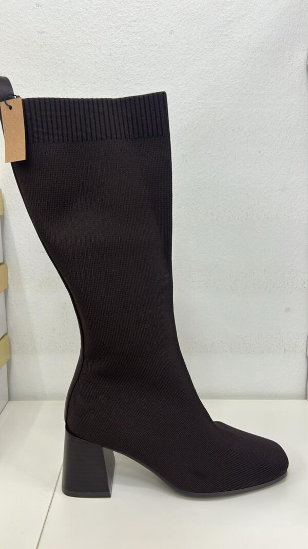 BOTA CALCETIN ALTA MARRON - Imagen 1