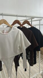 CAMISETA ENCAJE - Imagen 2