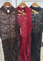 VESTIDO SILUETA ENCAJE - Imagen 2