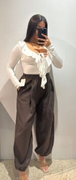 PANTALON PINZA PUÑO ZARA