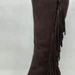 BOTA ALTA FLECOS MARRON