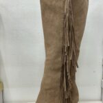 BOTA ALTA FLECOS TAUPE