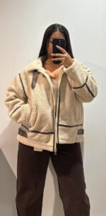 CHAQUETA BORREGO OVERSIZE