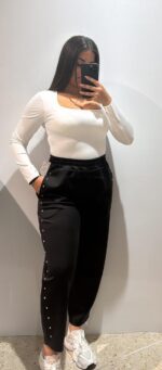 PANTALON GLOBO TACHUELA