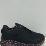 DEPORTIVA NEGRA CORAZONES