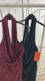 VESTIDO CASCADA BRILLO - Imagen 2