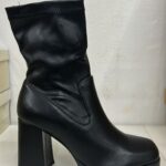 BOTA NEGRA TACON ANCHO