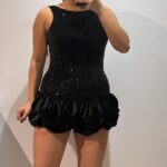 VESTIDO VOLANTE LENTEJUELAS