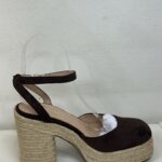 SANDALIA PLATAFORMA MARRON/BEIGE