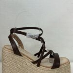 SANDALIA TIRA ANCHA MARRON