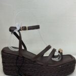 SANDALIA MARRON RECTA ANILLO