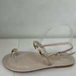 SANDALIA PLANA ANILLO BEIGE