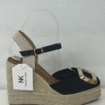 ESPARTO NEGRO HEBILLA DORADA