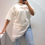 CAMISETA ENCAJE PICO