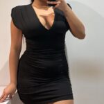 VESTIDO CORTO FRUNCIDO