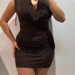 VESTIDO FRUNCIDO CASCADA