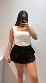 FALDA VOLANTE ALGODÓN