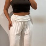 PANTALON LINO FRUNCIDO