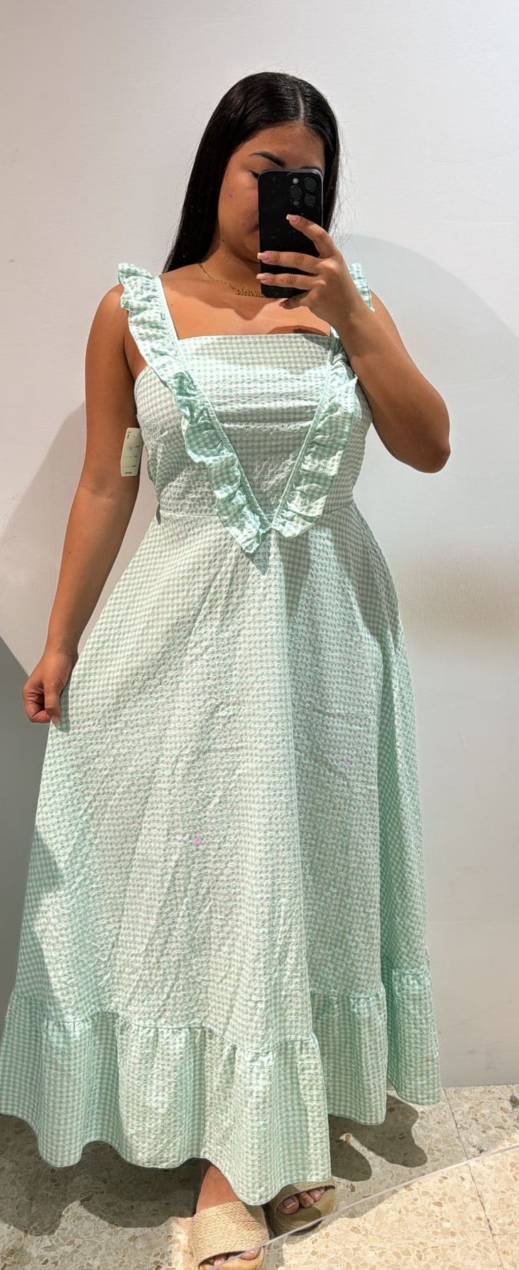 WhatsApp Image 2026-04-09 at 19.26.50 VESTIDO VICHY - Imagen 1