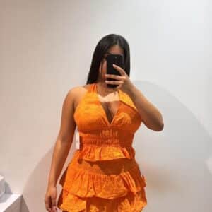 Conjunto volante perforado - Nataly Shop