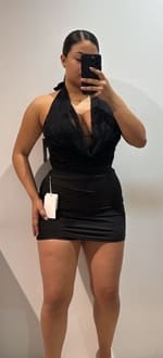 FALDA LICRA FRUNCIDA