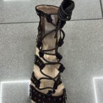 SANDALIA ROMANA TACHES MARRON
