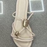 SANDALIA PIEDRA DORADA BEIGE