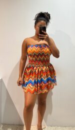 VESTIDO ZIG ZAG VUELO