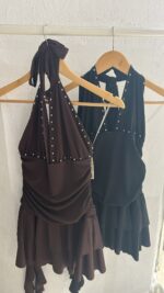 VESTIDO VOLANTE TACHUELAS - Imagen 2