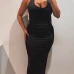 VESTIDO HALTER FRUNCIDO