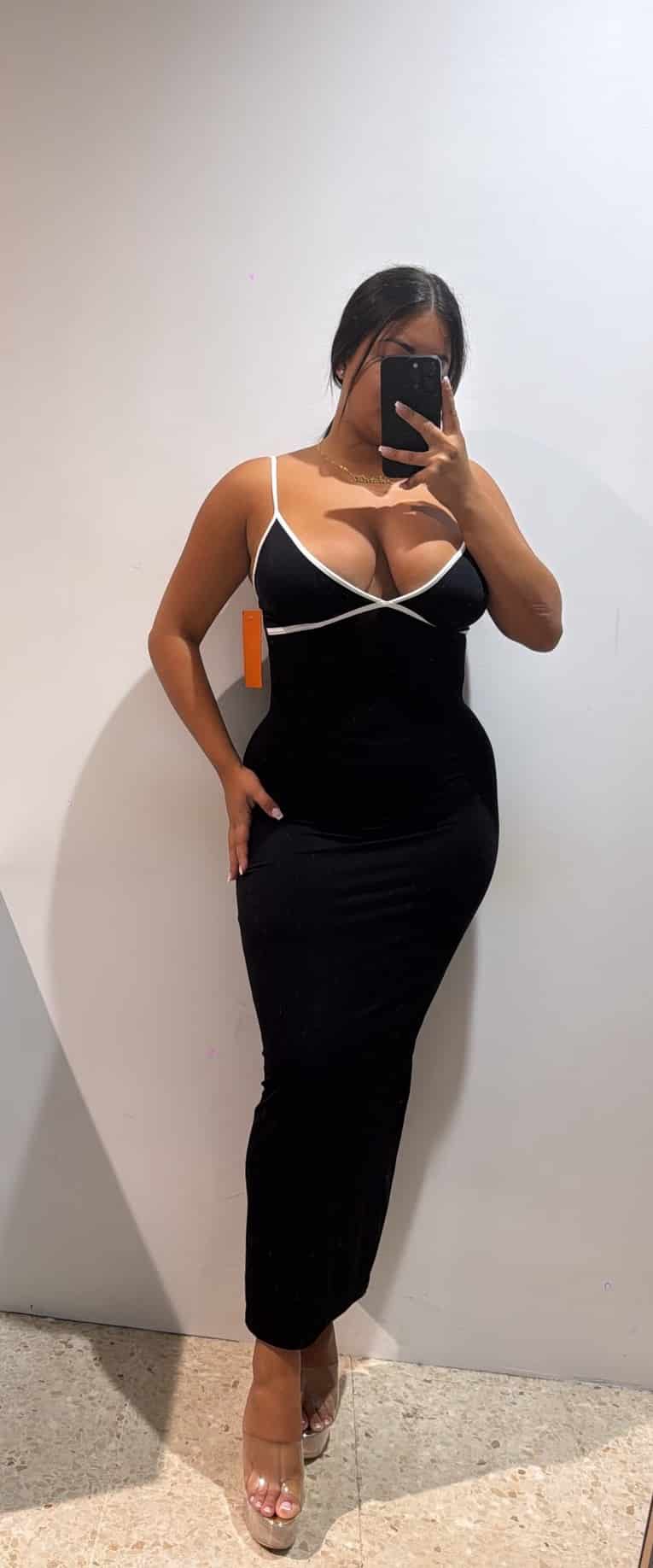 WhatsApp Image 2026-07-31 at 19.56.41 VESTIDO BICOLOR NEGRO - Imagen 1