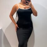 VESTIDO TIRANTA BICOLOR
