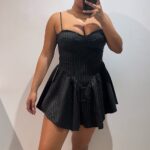 VESTIDO VOLANTE RAYAS