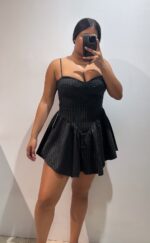 VESTIDO VOLANTE RAYAS