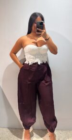PANTALON PUÑO SATEN ZARA