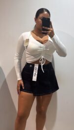 TOP FRUNCE CUERDA